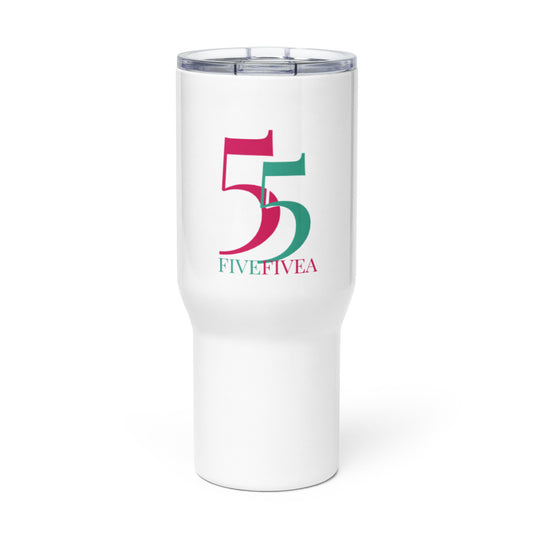 Travel mug with a handle